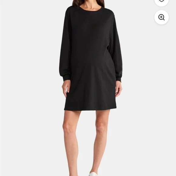Time and Tru Black Long Sleeve Dress - Picture 4 of 5